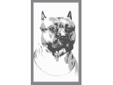Плед хлопковый Dog темный Love You 140 x 200 см (4089)