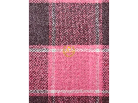 Плед шерстяной Палермо 140*200 бел-роз-т.сер 7 Love You 140 x 200 см (4424)