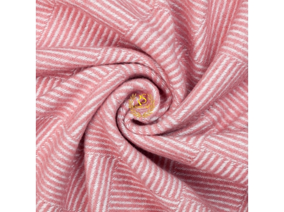 Плед хлопковый Крекер розовый Love You 140 x 200 см (4438)