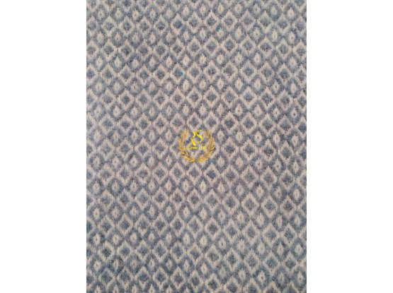 Плед шерстяной М4 Змея серо-голубой Love You 140 x 200 см (4416)