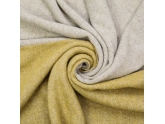 Плед шерстяной 2 цвета св.серый-горчица Love You 140 x 200 см (4243)