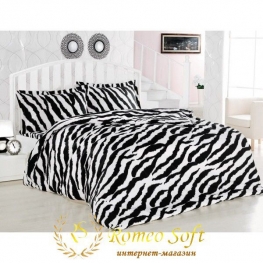Постельное белье Romeo Soft Ранфорс Zebra (комплект семейный)