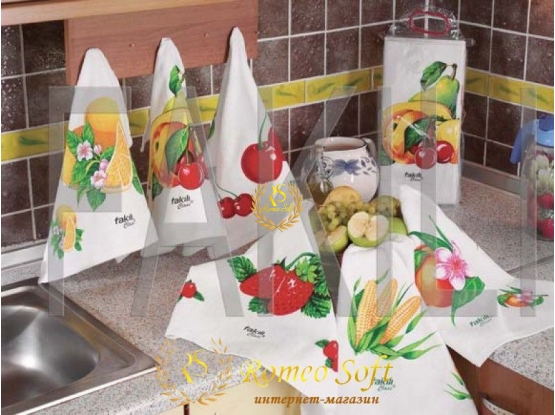Набор махровых кухонных полотенец Fakilli Class 6 шт (30*50)